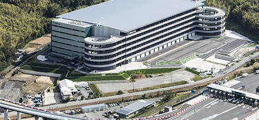 Aerial view of the distribution center